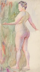 Stehender weiblicher Akt